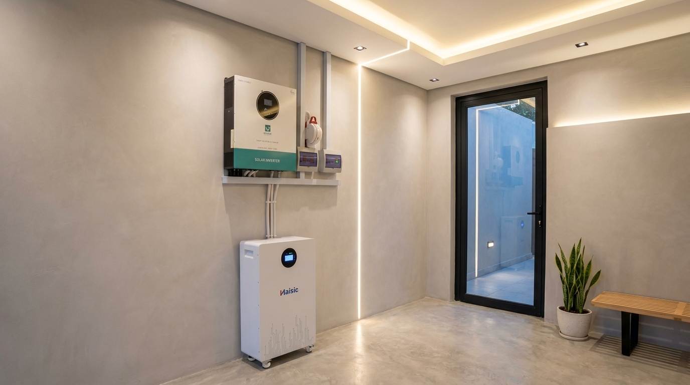 Residential Solar Installation — Smart Inverter & Lithium Storage